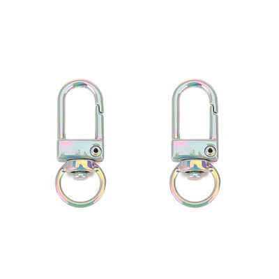 10Pcs Metal Colorful Swivel Keychain Accessories Lobster Clasp Hooks Keyring Key