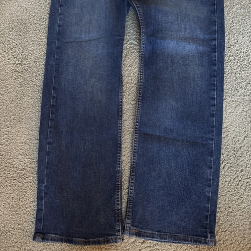 Neu mit Etikett Wrangler Retro Herrenjeans 30 x 32 dunkelblau Stretch entspannt Stiefel RN 130273 - Bild 5 von 10