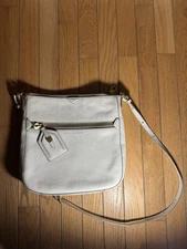 Marc by Marc Jacob’s Shoulder Bag Purse White Leather Adjustable Crossbody