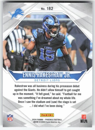 Panini Phoenix 2024 - Rookies Ennis Rakestraw Jr. #182 púrpura (RC) - Imagen 2 de 2