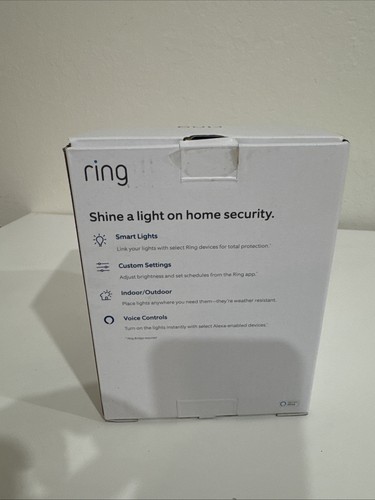 NEW IN OPEN BOX Ring Smart Lightbulb Dimmable Neutral White PAR38 LED Bulb Black - Picture 6 of 9