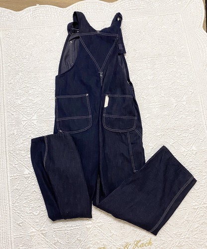 Vintage Sears Tradewear Union Made Denim Latzhose für Herren 38 x 30 neu ohne Etikett - Bild 7 von 9