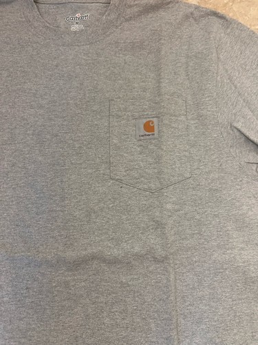 NWOT Carhartt Shirt Mens Medium Gray Pocket Tee Loose Fit Heavyweight Workwear - Picture 3 of 4