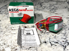 ASCO Red Hat 8210B20 120/60 110/50 Solenoid Valve Normally Closed 1/4" 5-125 PSI