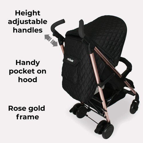 My Babiie MB51 Plus Stroller - Quilted Black - Picture 8 of 9