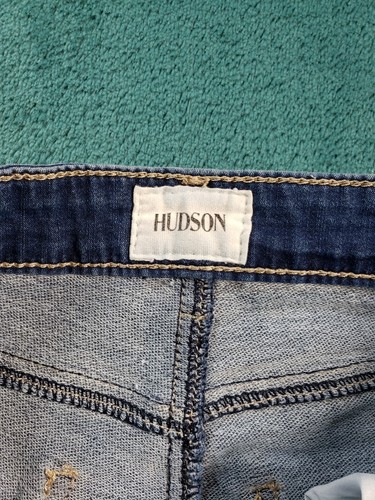 Hudson Jeans Sz 14 Youth Girls Blue Pants Stretch Ladies Mid Rise Denim Straight - Picture 3 of 13