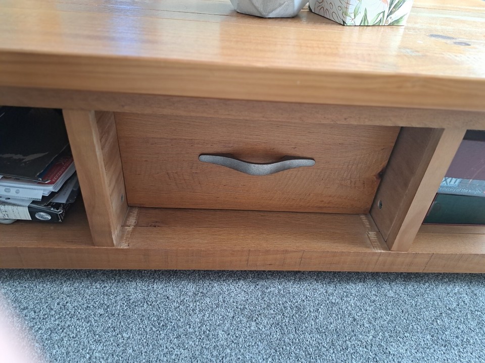 Next Hartford Coffee Table Solid Wood Rustic Rough Sawn Style eBay