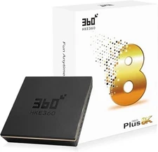 最新8代 HKE360 Pro 8K 8th Gen 4GB+32GB TVBox 美加中港台日韓 電視盒 Unblock 全球稳定版本