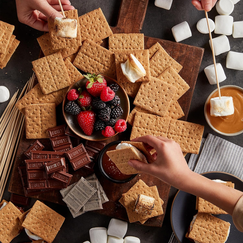 Honey Maid Fresh Stacks Graham Crackers, snack da viaggio sfusi, 6 scatole (36 Multi S - Foto 8 di 12