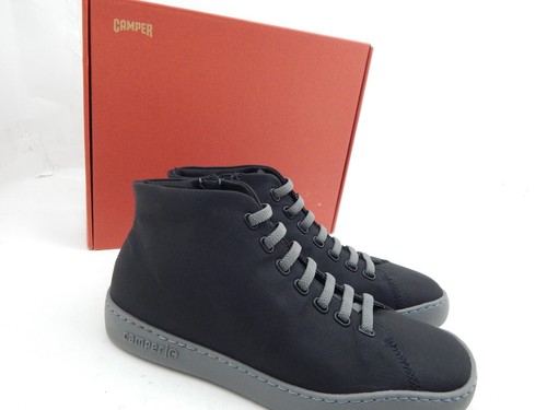 CAMPER mens Black Removable Insole Padded Peu Round Toe Zip-Up Boots Shoes 8 - Picture 9 of 12