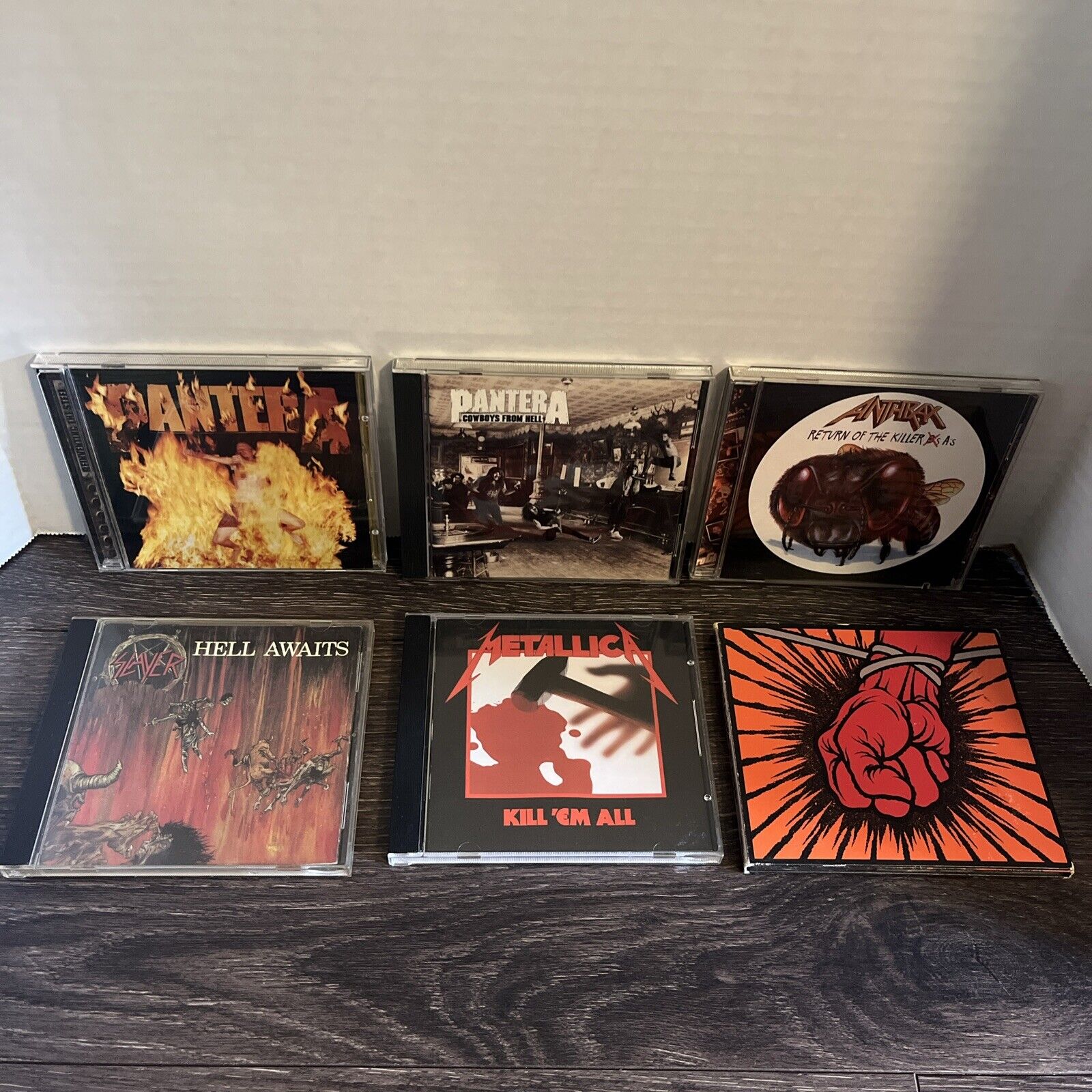 Metal CD Lot Pantera, Metallica, Slayer, Anthrax Thrash