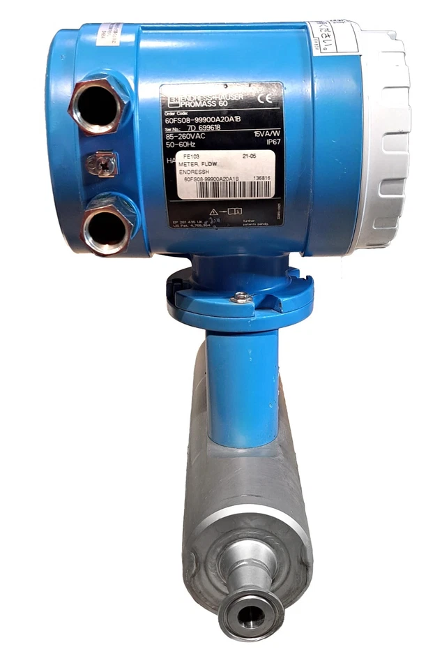 ENDRESS + HAUSER Promass 60F 904L Flowmeter 60FS08-99900A20A1B, 60FS08 - Image 3 of 4