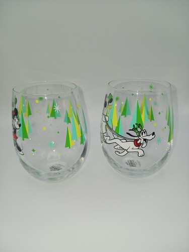 Disney Topolino e Minnie Set di due bicchieri senza stelo, nuovi senza etichette - Foto 2 di 8
