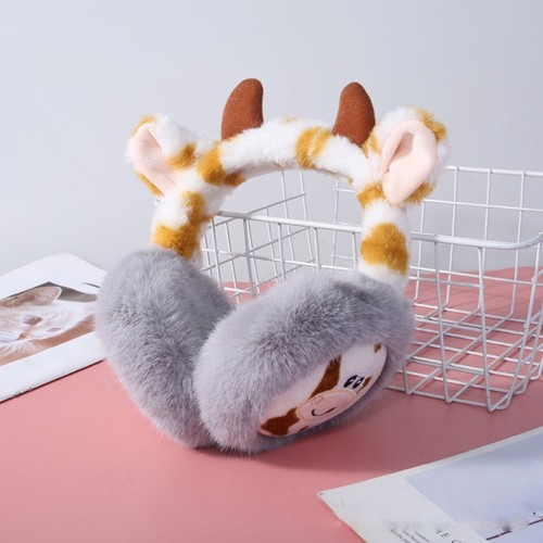 Ear Windproof Speckle Girl Earmuffs Ear Cover Animal Earmuffs Cartoon Earmuffs - Picture 13 of 15