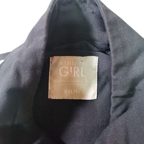 Athleta Girls Track Jacket Size XXL (16) Activewear Athleisure Sporty Thumb Hole - Picture 7 of 11