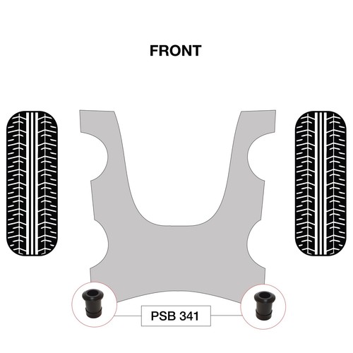 2 x Front Sub Frame For Nissan Livina NL10Z/L10 PSB Polyurethane Bushings 06 -13 - Picture 3 of 5