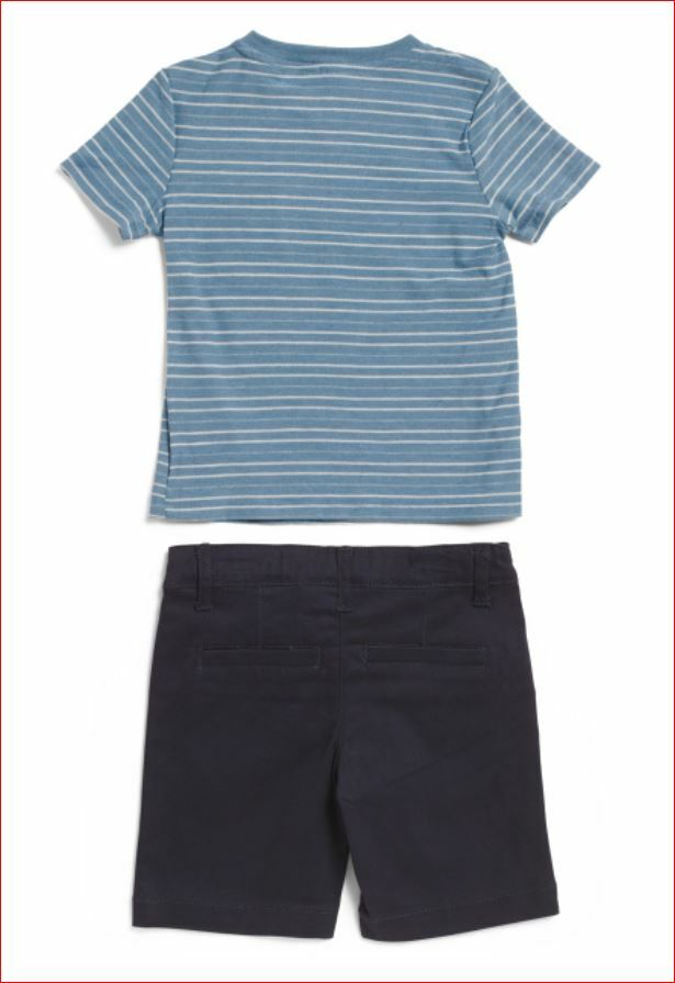 new AG ADRIANO GOLDSCHMIED kids Infant boys Tee & sateen shorts 24m MSRP $59 - Picture 2 of 4