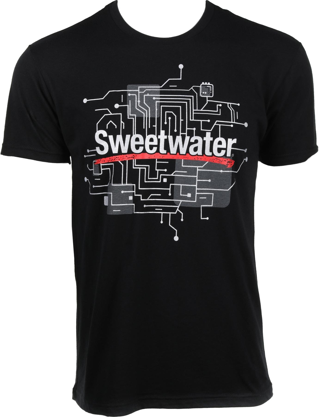 Футболка с логотипом Sweetwater Black Circuit - унисекс, 2XL