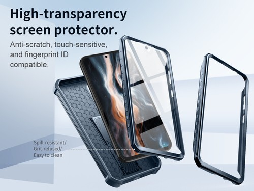 Dexnor Full Body Case for Samsung Galaxy S23 FE Shockproof Cover with Kickstand - Picture 27 of 72
