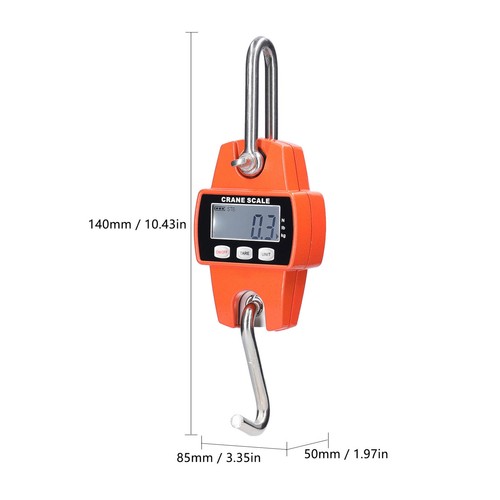 300KG/660LBS Heavy Duty Weight Hook Digital Crane Hanging-Scale Industrial W3Y6 - Picture 2 of 12