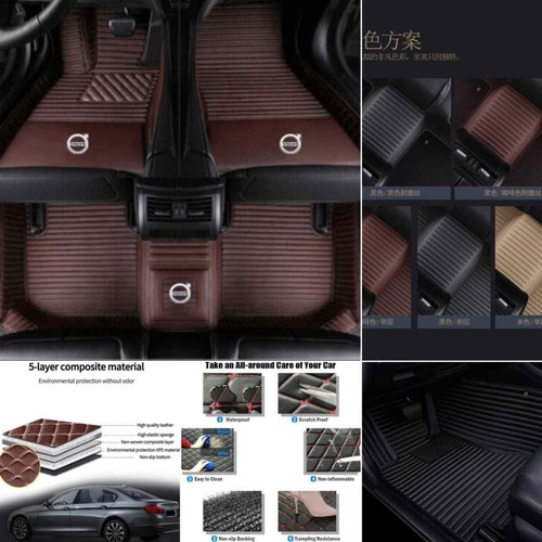 For Fit Volvo All Model Car Floor Mats Carpets Waterproof Liners Front & Rear - Imagen 5 de 24