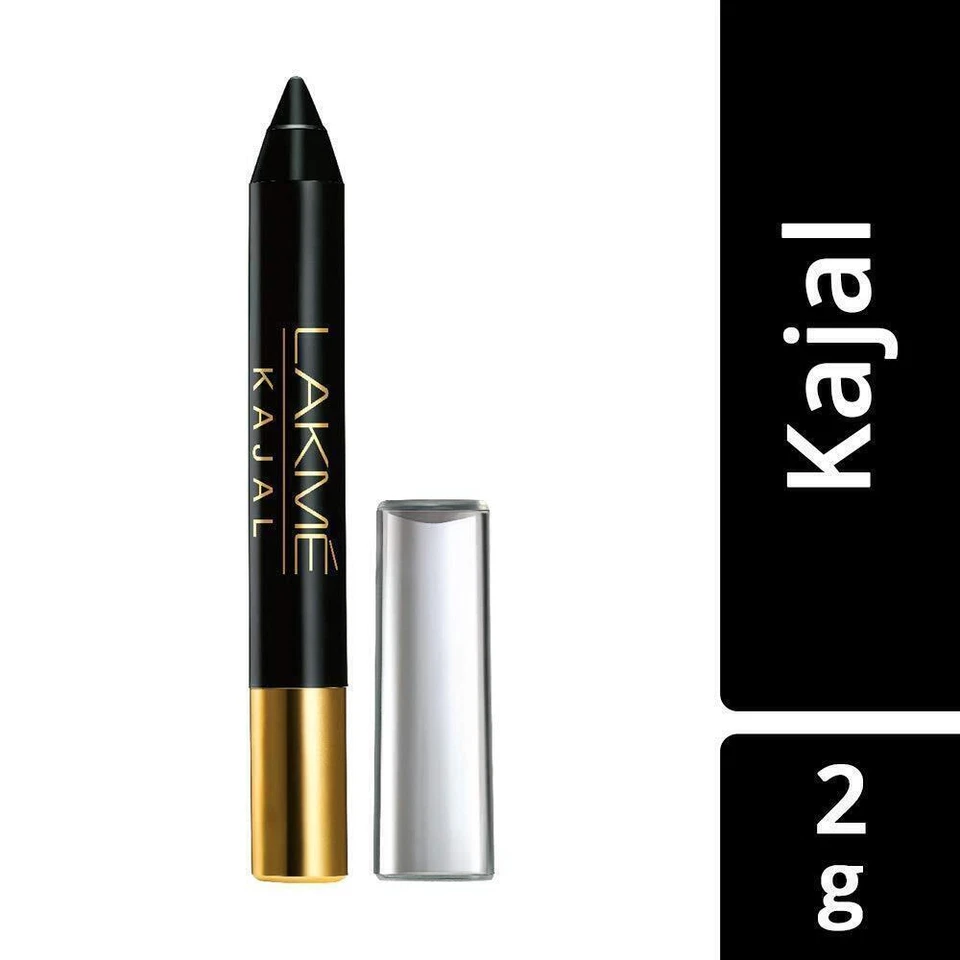 Delineador de ojos a lápiz Lakme Kajal negro 2 g Foto 2 de 4