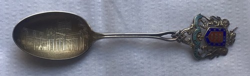antique sterling silver souvenir spoon HEREFORD CATHEDRAL Birmingham 1915 - Picture 3 of 11