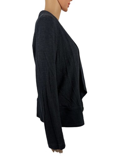 Eileen Fisher Womens Large Cardigan Gray Cotton Blend Micromodal Open Front EUC - Picture 5 of 11