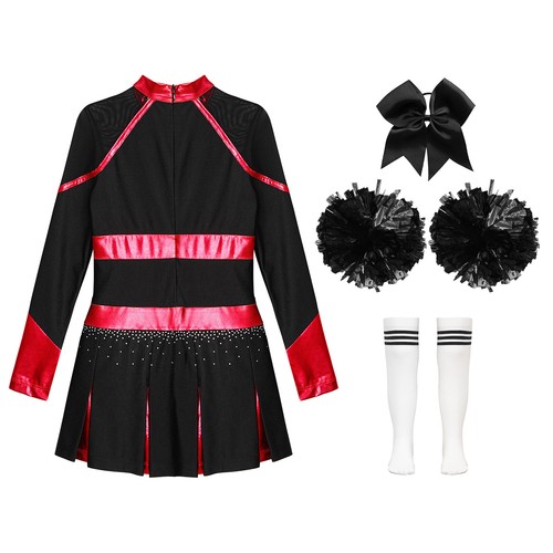UK Girl Cheerleading Uniform Dress Cheer Leader Costume Cosplay Carnival Outfits - Picture 66 of 79