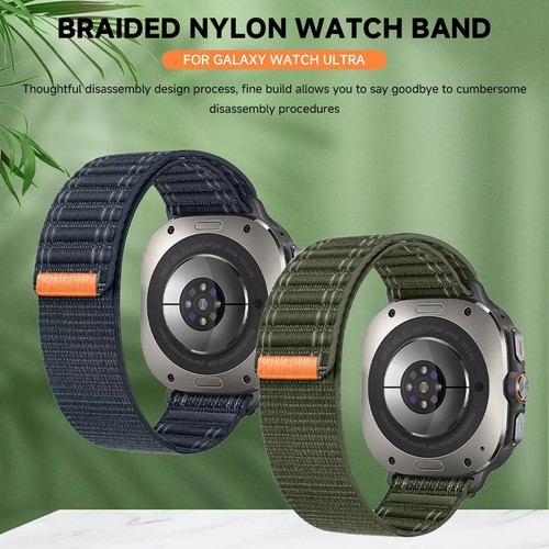 Do Samsung Galaxy Watch Ultra 47mm Tkanina Sport Nylon Zamienny pasek Pasek Pasek - Zdjęcie 6 z 25