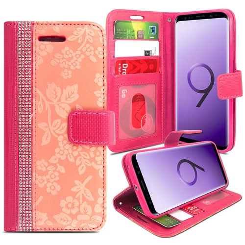Case For Samsung J3 J4 J5 J6 Plus J7 J8 Leather Flip Card Wallet Phone Cover - Picture 16 of 76