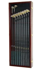 Large Golf Clubs Display Case Cabinet Rack Holder 98% UV Irons Putter Driver
