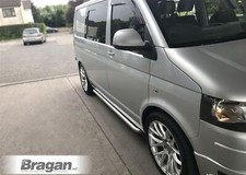 Side Bars - Curved For Fiat Doblo SWB 2015-2019 Chrome Steps Tubes Stainless Van