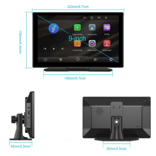 Touch Screen Car Stereo Bluetooth FM Mirror Link For Apple CarPlay Android Auto - Picture 17 of 17