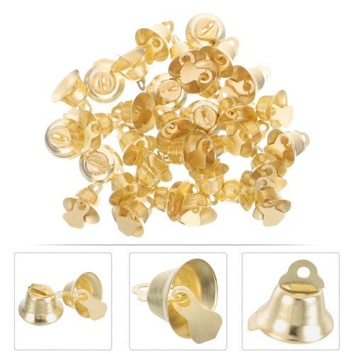 100 Pcs Bell Decoration Weihnachtsdeko Glocke Gold Glocken Schmuck - Picture 9 of 12