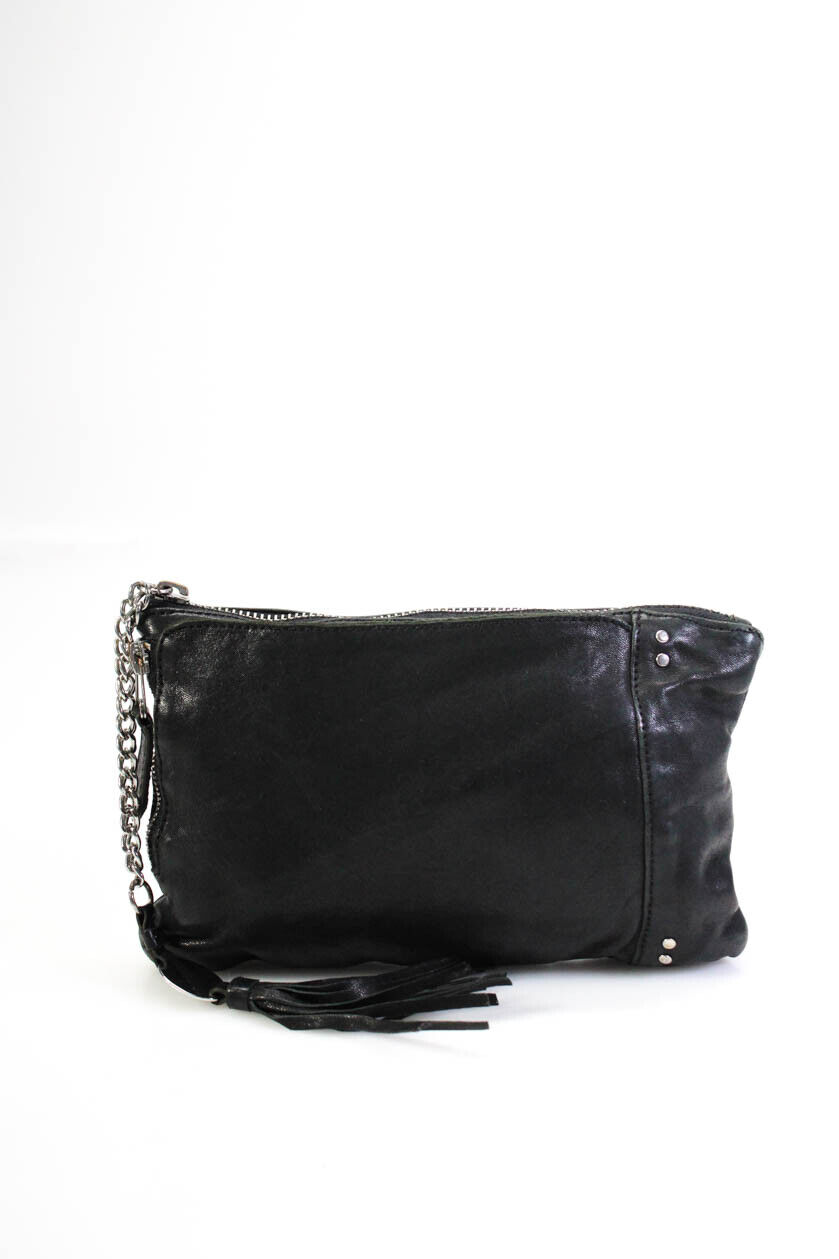 Olivia Harris Womens Leather Zippered Pouch Chain… - image 1