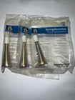 Everbilt Bright Brass Spring Door Stop Hardware with White Rubber Tip Lot (3)