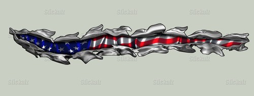 USA Flag Boat Wrap, Flag Boat Vinyl, Big Flag Boat Graphics, US Flag Sticker - Picture 9 of 10