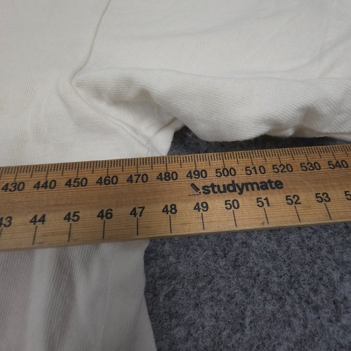 Comme Des Garcons Shirt Womens MEDIUM Off White Short Sleeve T Shirt Size M - Picture 7 of 10