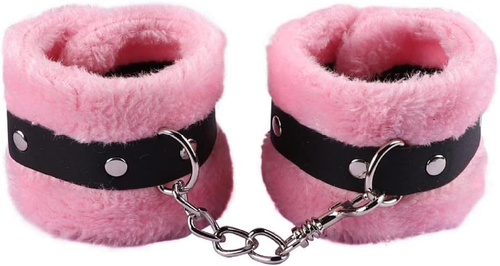 Fluffy Handcuff Bracelet Soft Plush Leg Cuff Wrist Binding Cuff Bracelets Anklet - Picture 12 of 12