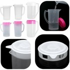 US Cold Kettle Plastic Measuring Water Pot Milk Tea Pitcher Jug Liquid Container