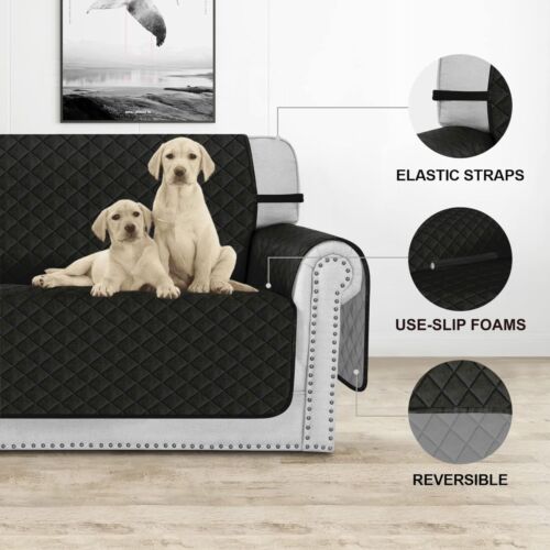 Gesteppte Sofaabdeckung Überwurfsofa Slippbezüge nicht wasserdicht Möbel Haustierschutz - Bild 4 von 106