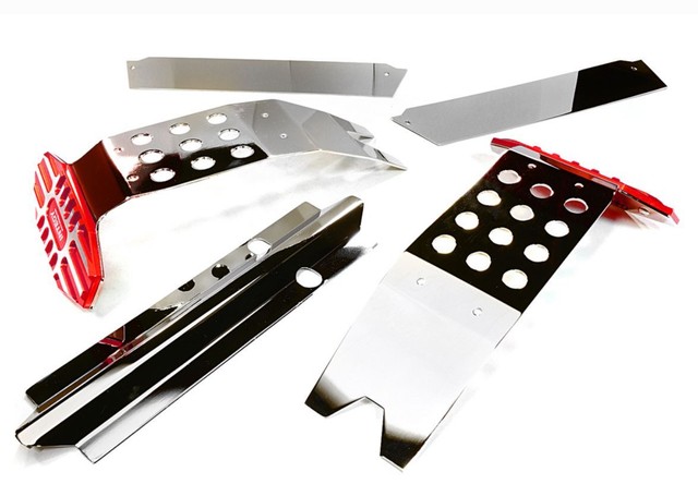 Integy C27189RED Metal Complete Skid Plate Kit Traxxas X-maxx 4x4 for sale online | eBay