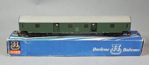 TT Hobby BTTB 3810 4-axle Railway Postcar Train Post Car Wagon DR 1:120 w/Box - Picture 2 of 7
