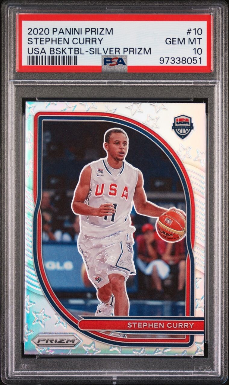 Stephen Curry 2020 Prizm #10 USA Basketball - Silver Price Stephen Curry 2020 Prizm #10 USA Basketball - Silver Price