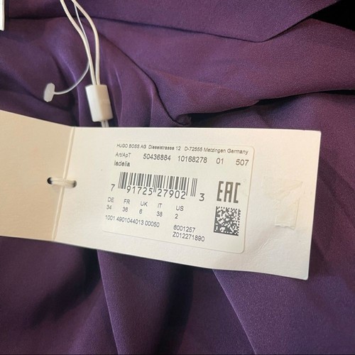 Hugo Boss Ladelia Blouse NWTin PURPLE Color - Picture 7 of 12