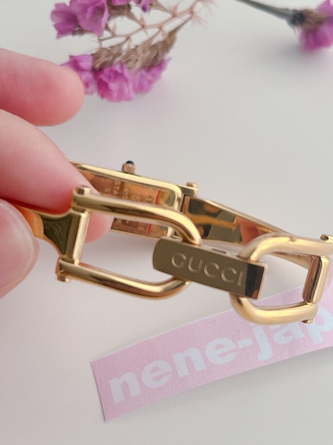 GUCCI 1500L Watch Gold Square Dial Swiss Rectangle Shell GUCCI 1500L Watch Gold Square Dial Swiss Rectangle Shell