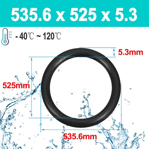 5.3mm Cross Section O Rings NBR Nitrile Rubber 15mm-600mm ID Oil Resistant Seals - Picture 169 of 177