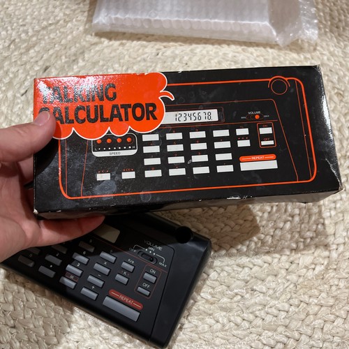 RARE Talking Desktop Calculator Model 6616 Vintage With Box - Picture 7 of 9