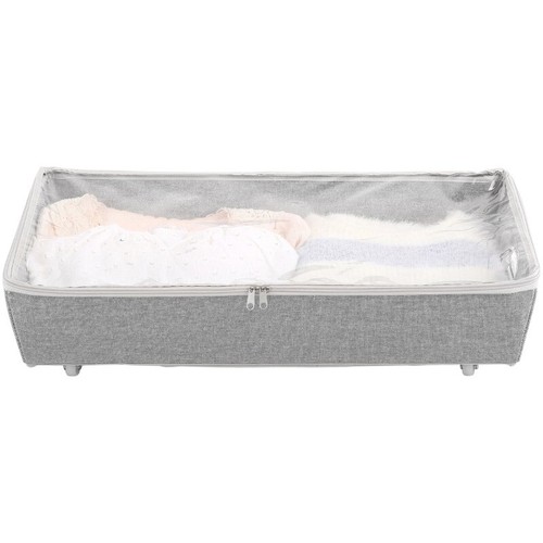 Better Homes & Gardens Rolling Polyester & Cotton Under Bed Zippered Storage Bin - Picture 2 of 8